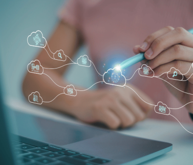 artificial intelligence probe , lady wearing a pink t-shirt , data algorithms